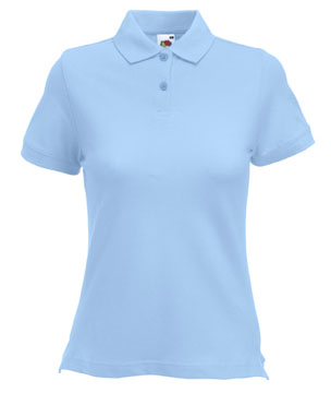 POLO LADY ( FRUIT OF THE LOOM ) blu cobalto